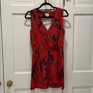 Blue and red Parker dress